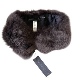 Pologeorgis NWT Shearling Lamb Neck Ring Scarf